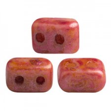 Les perles par Puca® Ios Perlen Opaque rose spotted 02010/65327